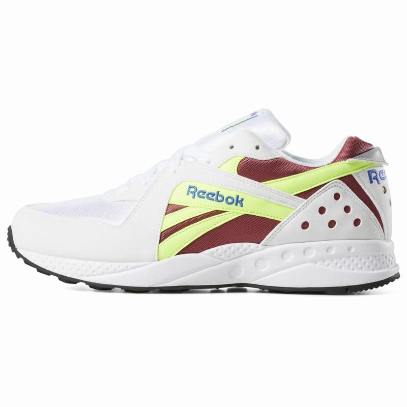 Tenisi Reebok Pyro Barbati Albi/Rosii/Galbeni Romania EM3126BQ